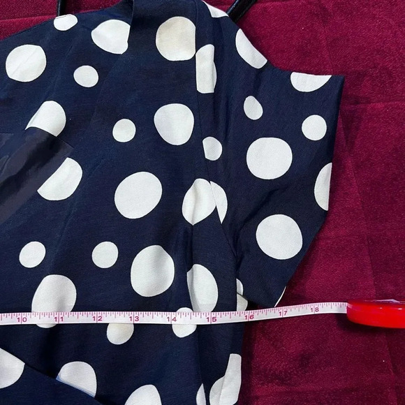 Ports International Blue Polka Dot Fit & Flare Dress Size 10‎ Vintage - Picture 11 of 12